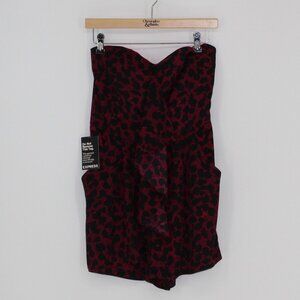 23) NEW Express Burgundy Romper Women Size 6